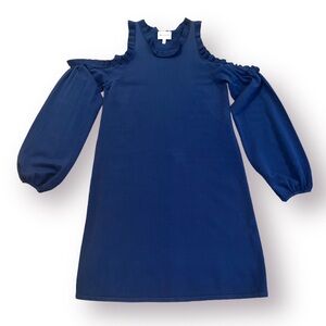 MILLY | Navy Cold Shoulder Dress